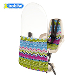 【Bobike】Mini+ 前置經典款兒童安全座椅(含兒童手握桿、安全帶護肩片、擋風板)-繽粉樂