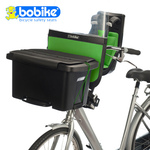 【Bobike】Mini City 前置頂級款兒童安全座椅(含頭部防護、擋風板、前置物箱)- 綠